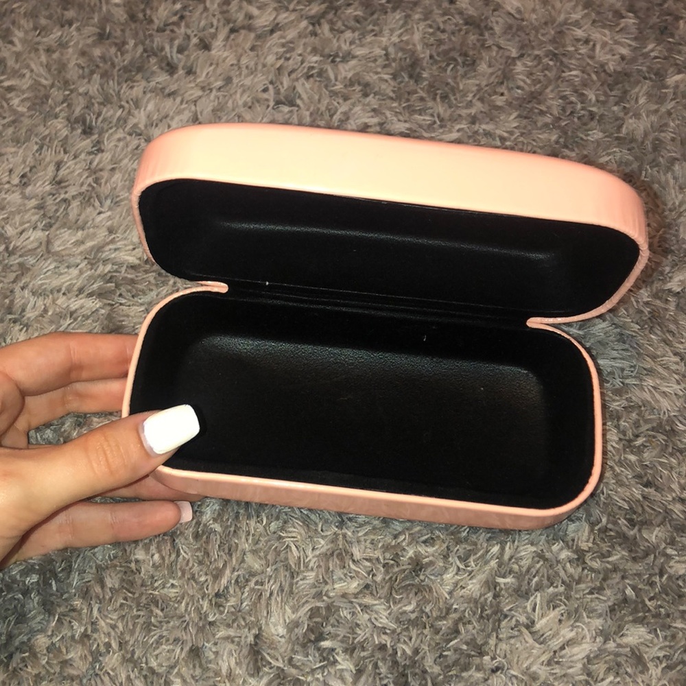 pink eyeglasses sunglasses case